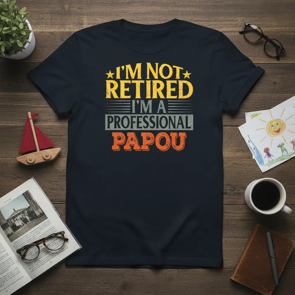 I’m Not Retired I’m a Professional Papou T-Shirt