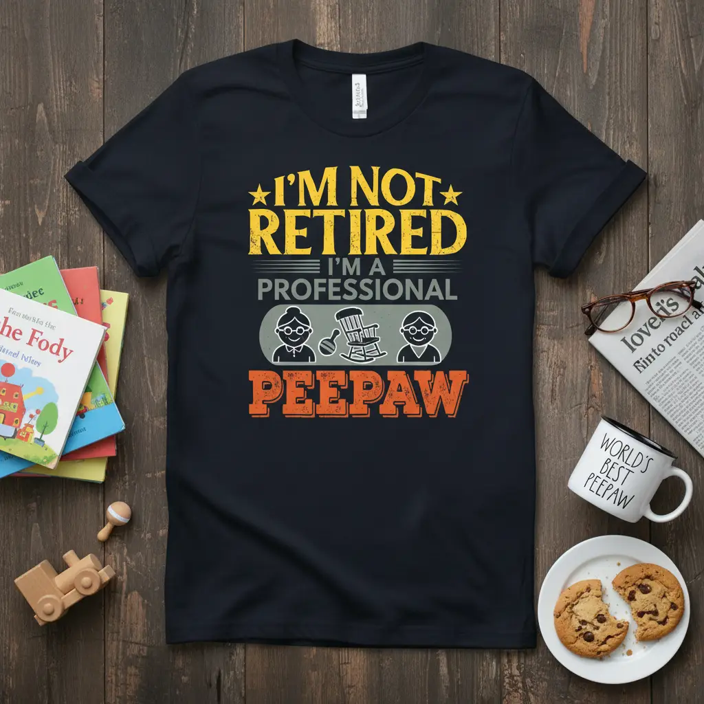 I’m Not Retired I’m a Professional Peepaw T-Shirt