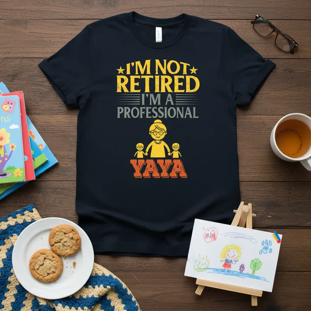 I’m Not Retired I’m a Professional Yaya T-Shirt