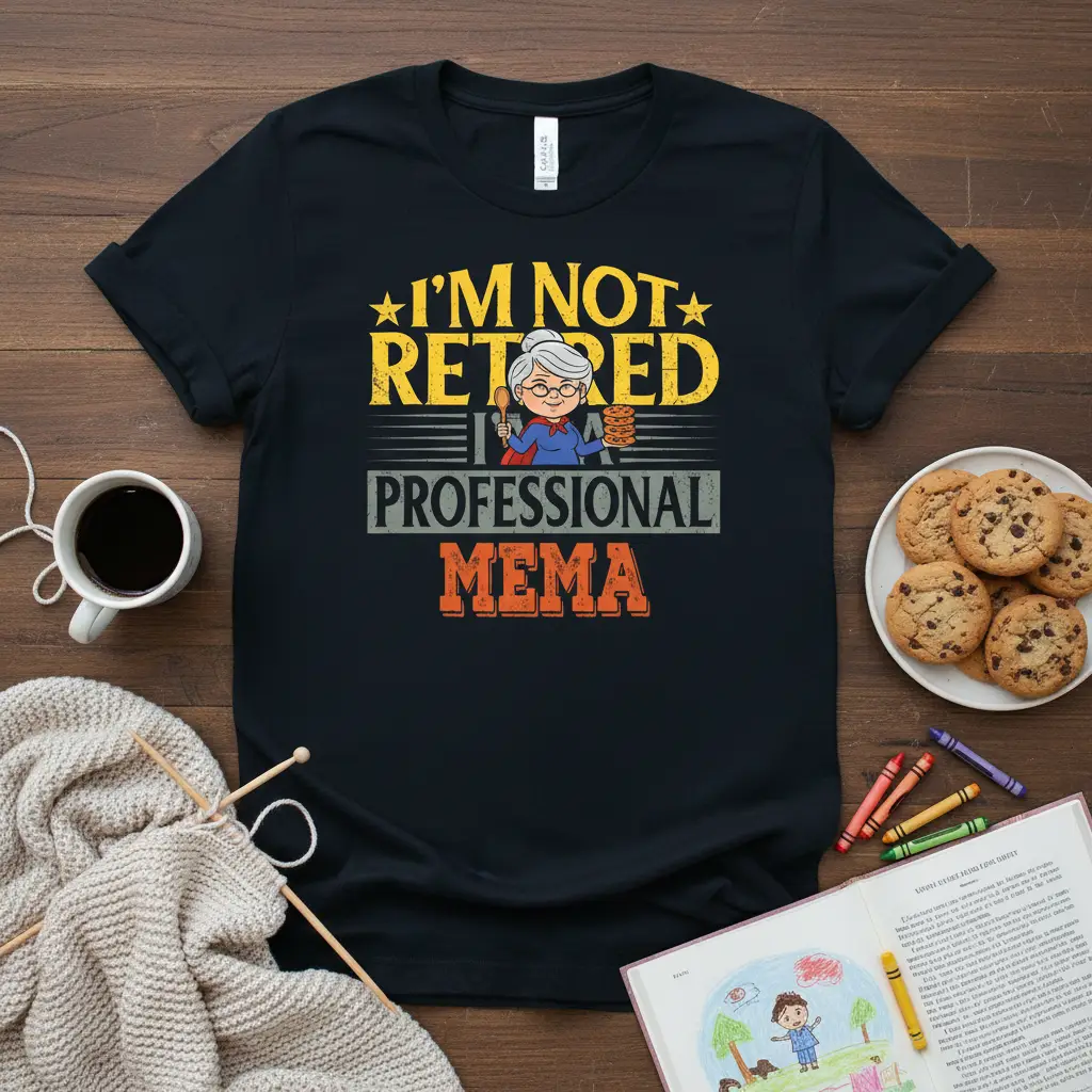 I’m Not Retired Professional Mema T-Shirt Gift