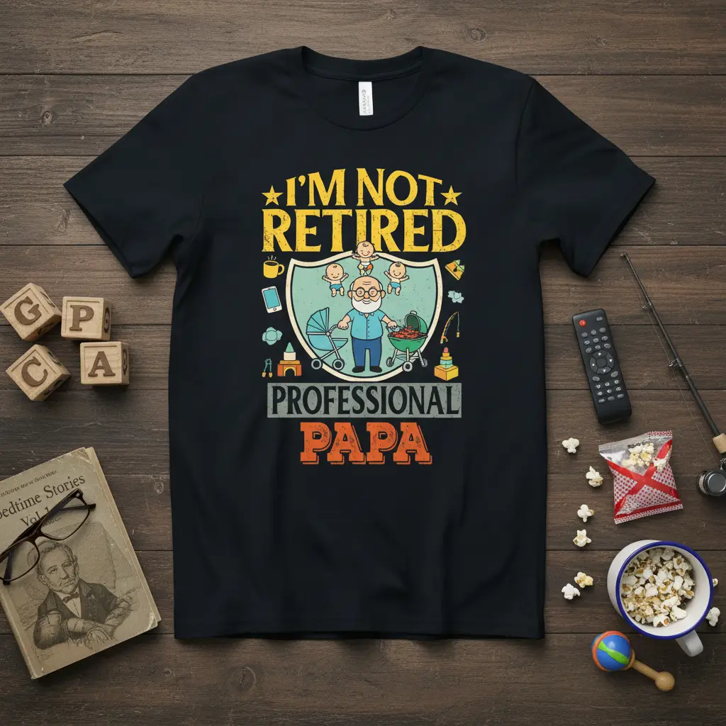 I’m Not Retired Professional Papa T-Shirt Gift