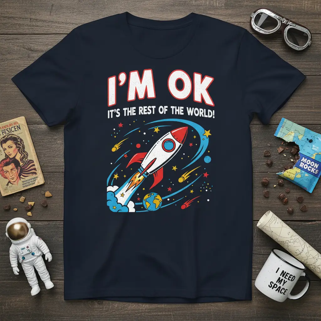 I’m Ok It’s the Rest of the World Rocket T-Shirt
