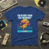 I'm Older Than The Internet 1995 pixelated dinosaur retro t-shirt design