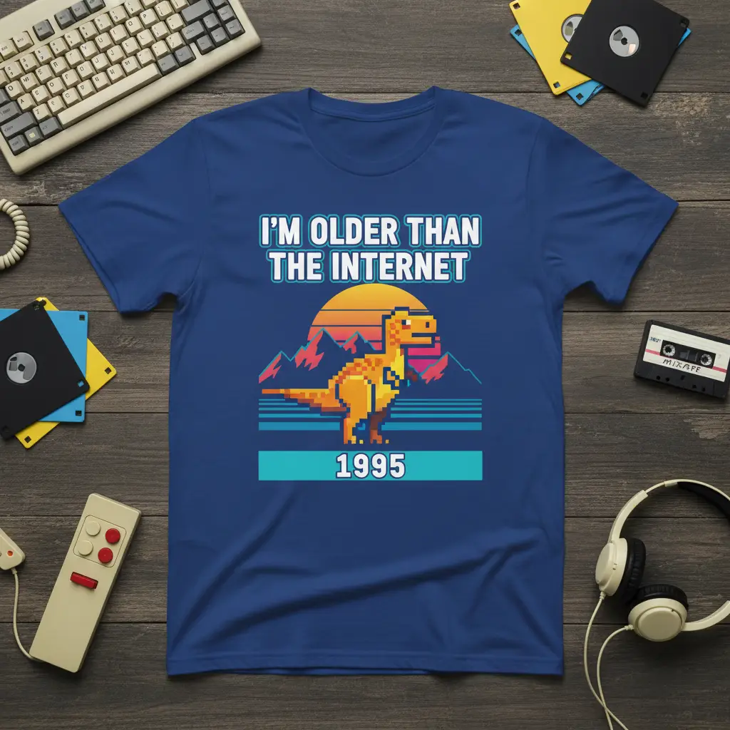 I’m Older Than the Internet 1995 Retro Tee