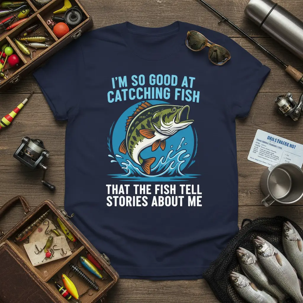 I’m So Good at Catching Fish T-Shirt Funny Angler Gift