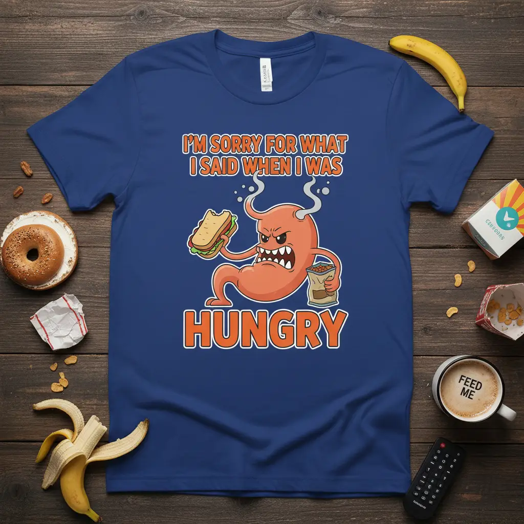 I’m Sorry for What I Said When I Was Hungry Funny T-Shirt