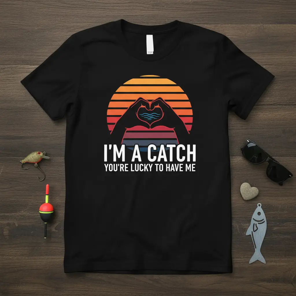 I’m a Catch You’re Lucky to Have Me Fishing T-Shirt