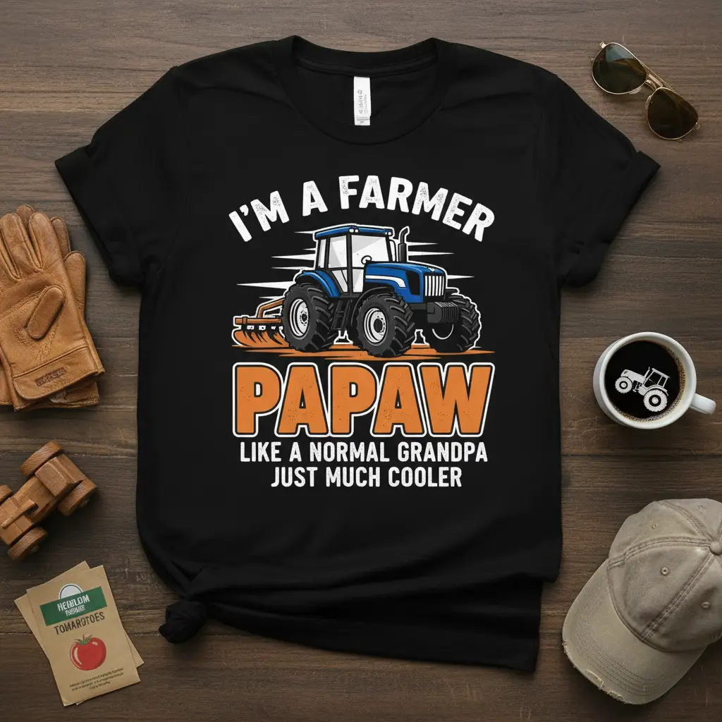 I’m a Farmer Papaw Like a Normal Grandpa T-Shirt