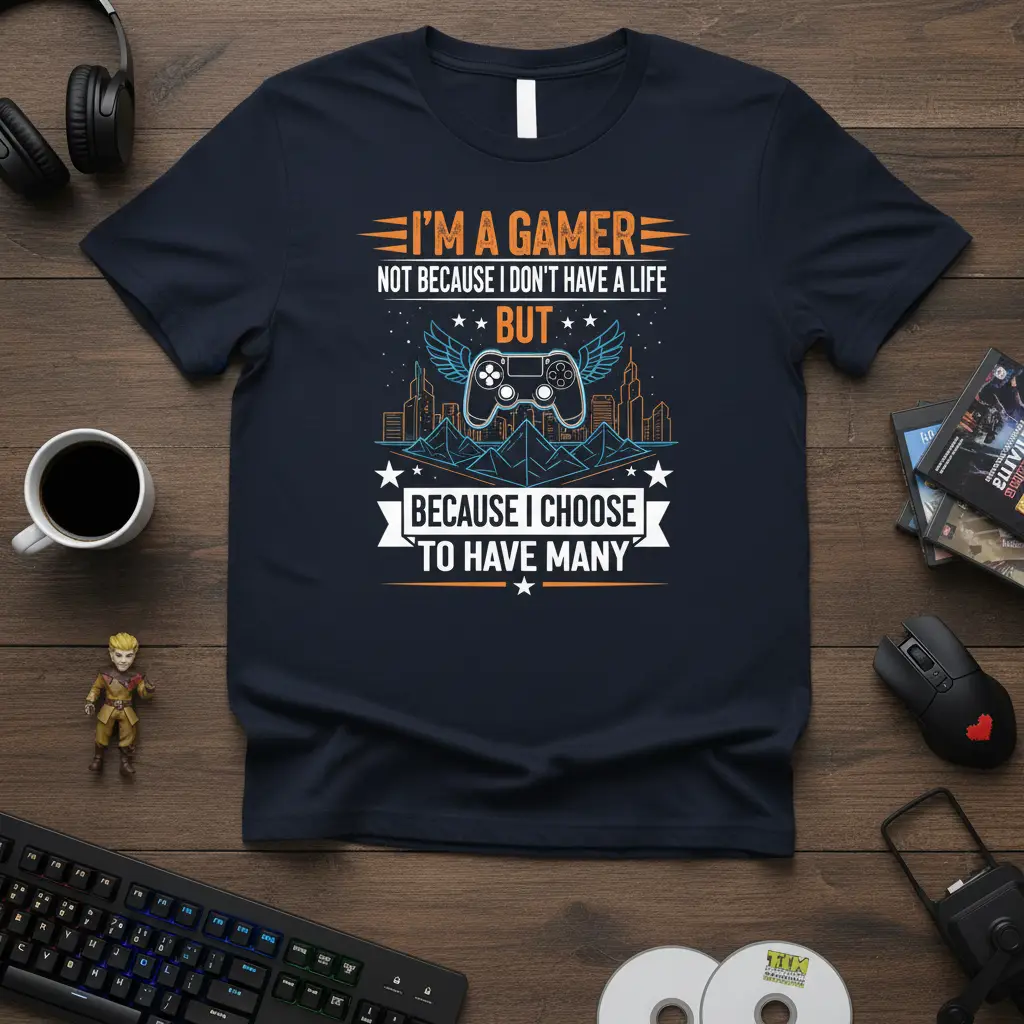 I’m a Gamer Not Because I Don’t Have a Life T-Shirt