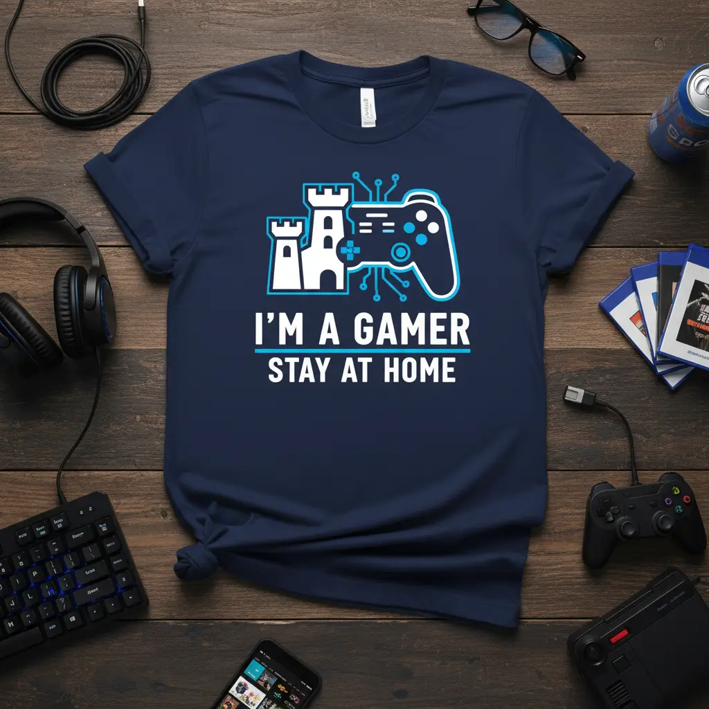 I’m a Gamer Stay at Home T-Shirt Funny Gaming Gift