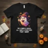 I'M A SIMPLE GHOUL, text design featuring bold typography on quality t-shirt