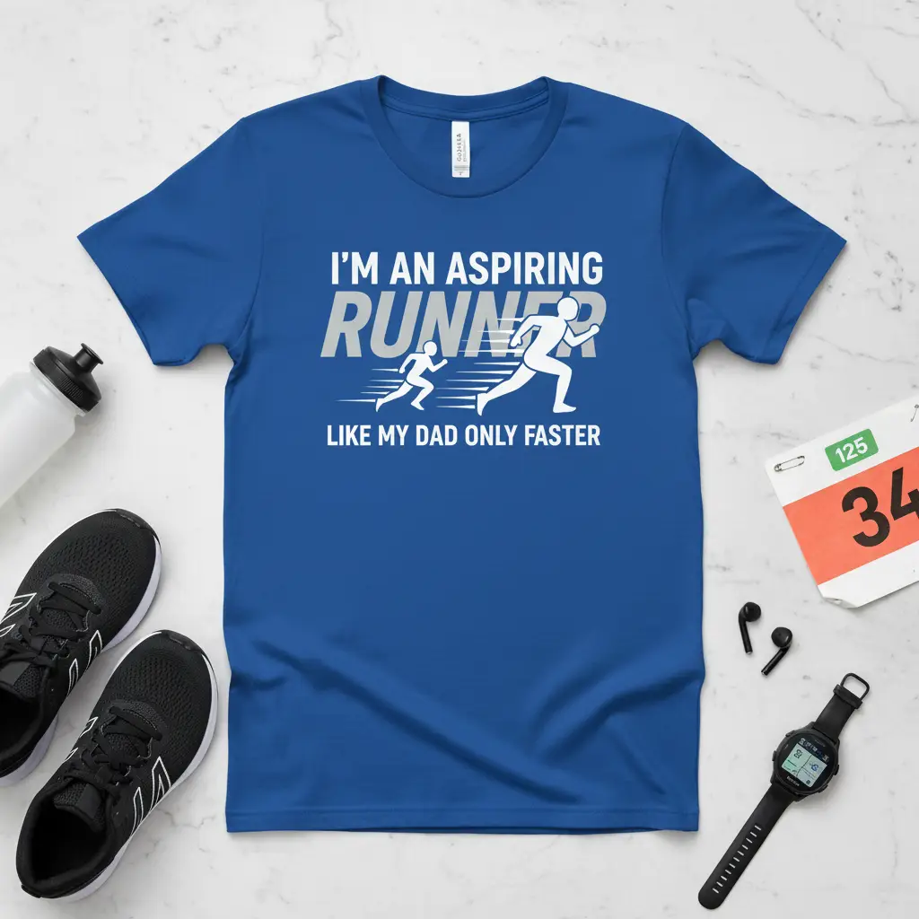 I’m an Aspiring Runner Like My Dad Only Faster T-Shirt