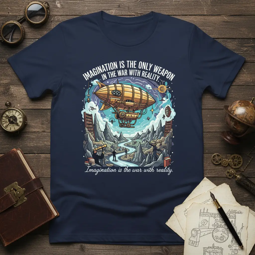 Imagination Is the Only Weapon T-Shirt Inspiring Quote Gift