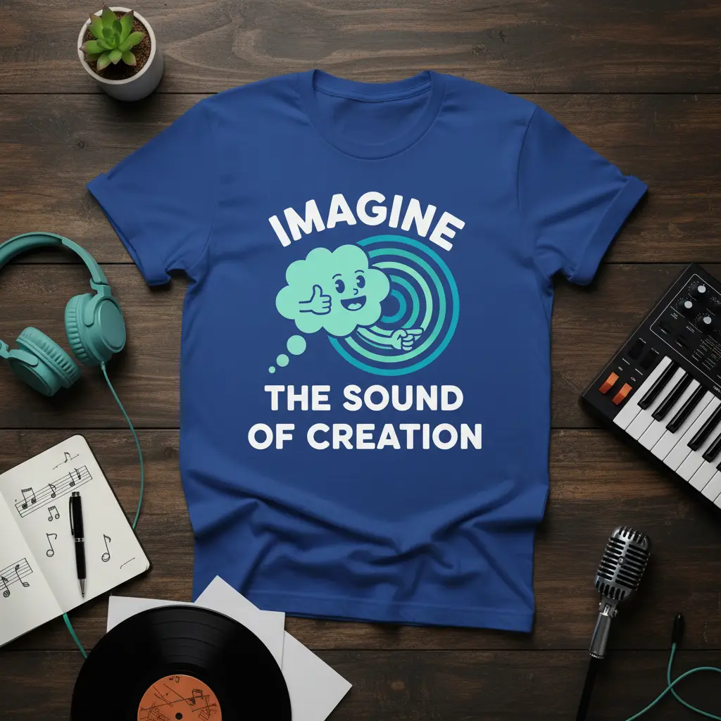 Imagine the Sound of Creation Music Lover T-Shirt