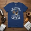 In Case of Snorefest Refill With Coffee text design with moka pot pouring into a mug