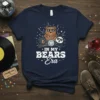 T-shirt with "In My Bears Era" text featuring three cartoon bears, one panda, disco ball, and festive bursts