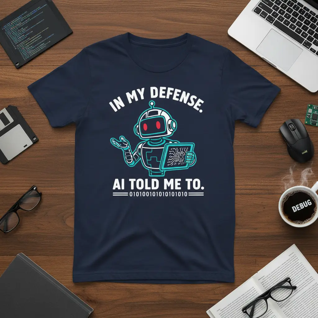 In My Defense Ai Told Me to T-Shirt Funny Robot Tech Gift