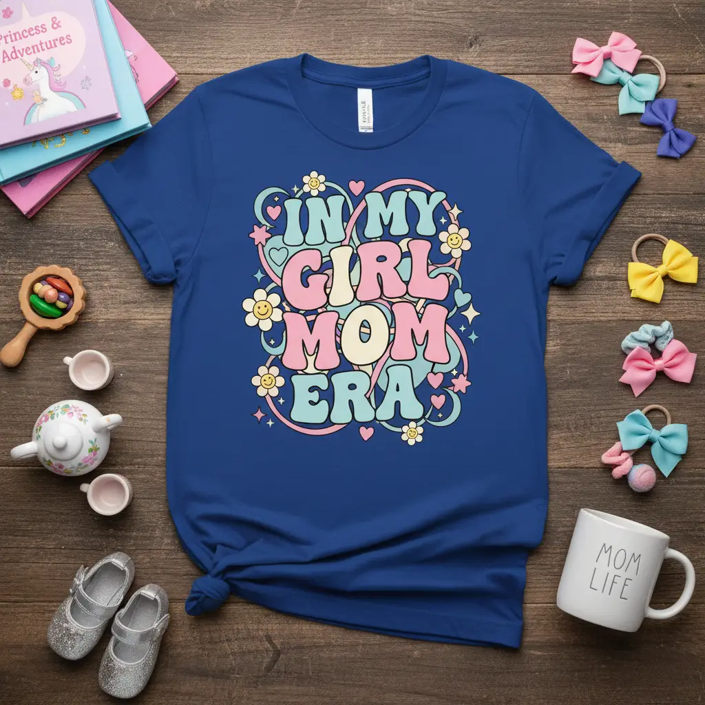 In My Girl Mom Era Retro Groovy T-Shirt Gift