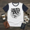 In My Single Era graphic t-shirt with rocket and smiley faces, bold retro font