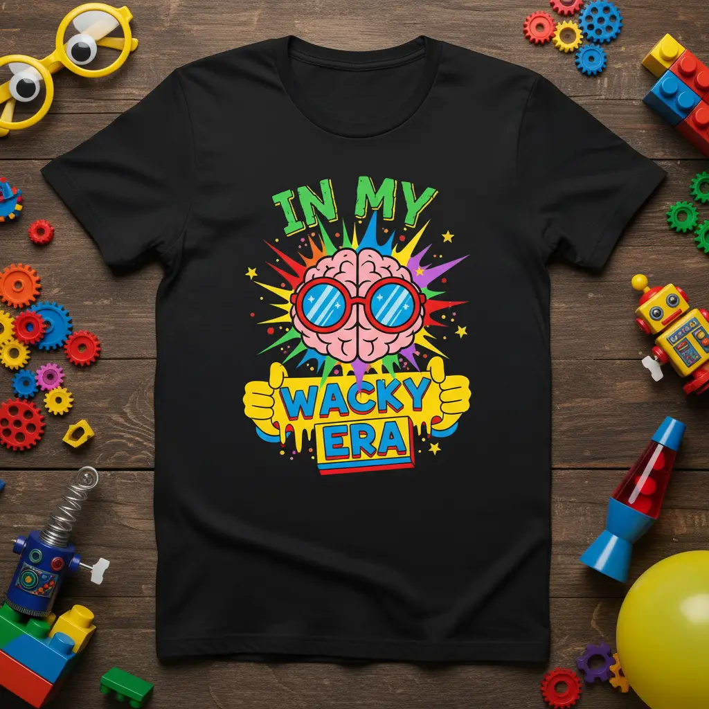 In My Wacky Era Brain T-Shirt Fun Quirky Quote