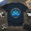 T-shirt with "IN THREAT MEME RESET WST 2026" text and a digital phoenix over a futuristic city graphic