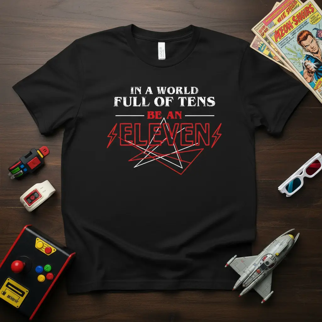 In a World Full of Tens Be an Eleven T-Shirt Fan Gift