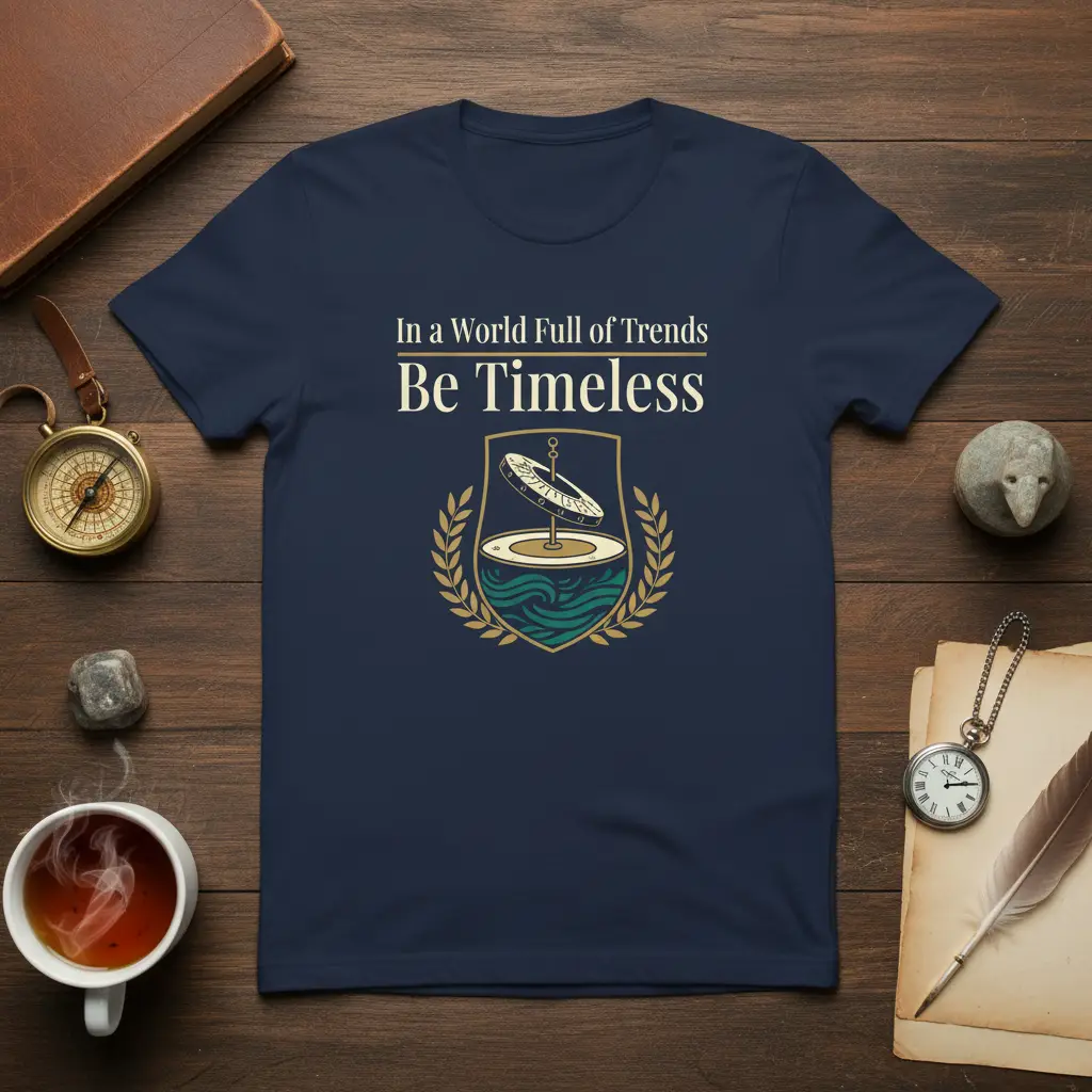 In a World Full of Trends Be Timeless Quote T-Shirt