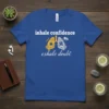 Inhale Confidence Exhale Doubt T-Shirt with sun and moon lung graphics. Inspirational quote about mindfulness and positivity