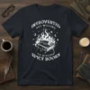 Introverted But Willing To Discuss Spicy Books quote with dragon, owl, and flames on a t-shirt