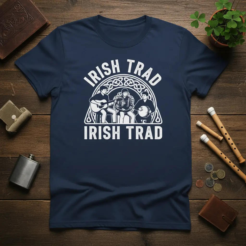 Irish Trad Irish Trad T-Shirt Celtic Music Band Gift