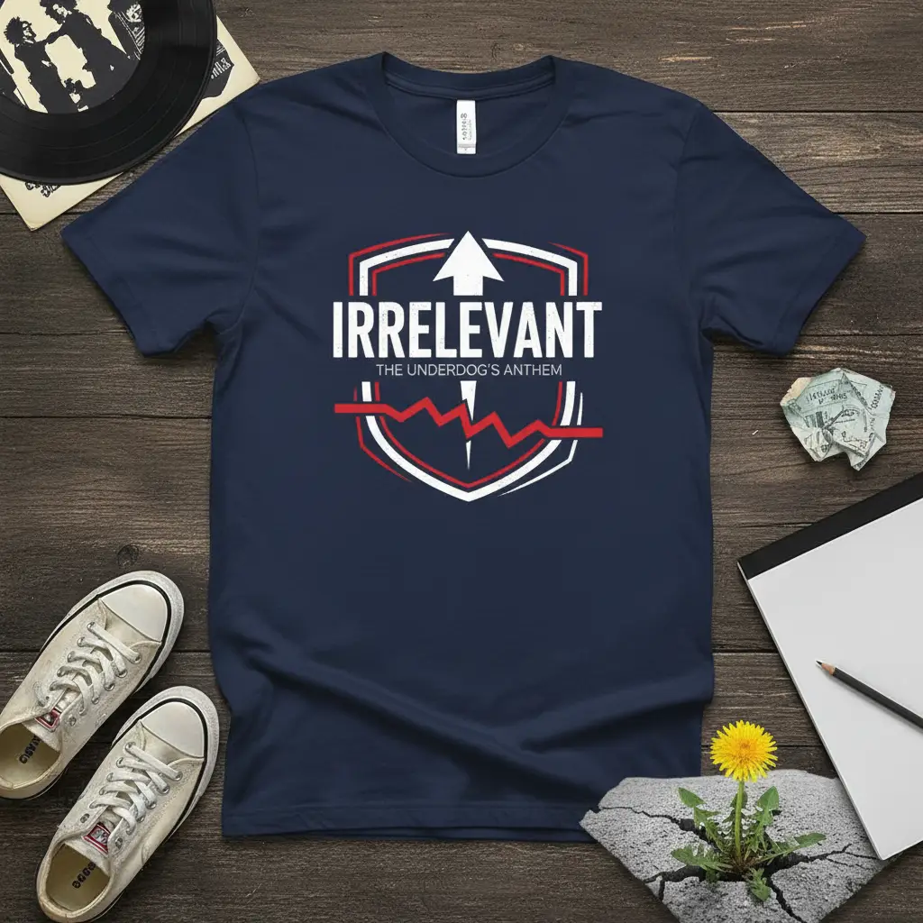 Irrelevant the Underdog’s Anthem T-Shirt Motivational Quote