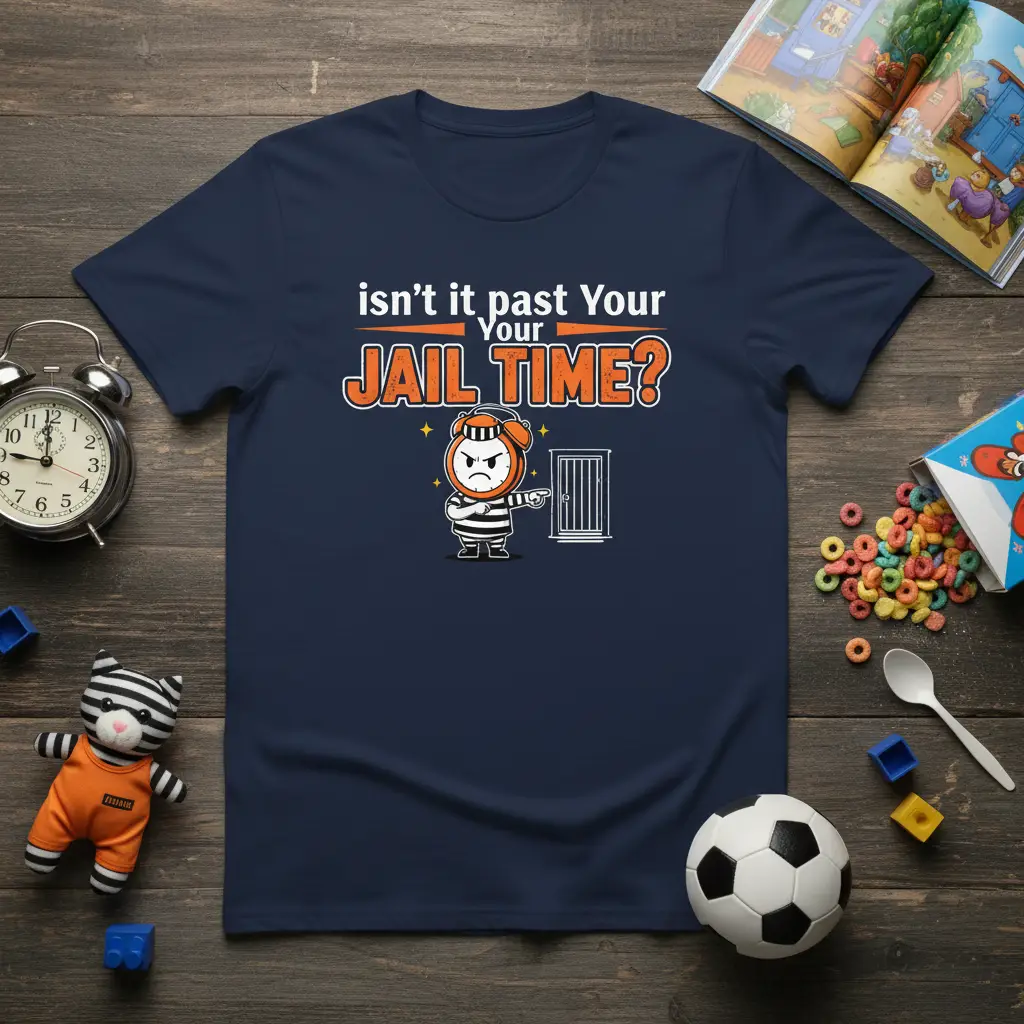 Isn’t It Past Your Jail Time? Funny Alarm Clock T-Shirt