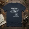 Isopoda Armadillidium Vulgare t-shirt design with detailed scientific illustration of an isopod and its scientific name