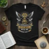 Christian t-shirt with "It Is Well With Me Psalm 46:1-3" text, featuring a sailing ship, two doves, and a cross