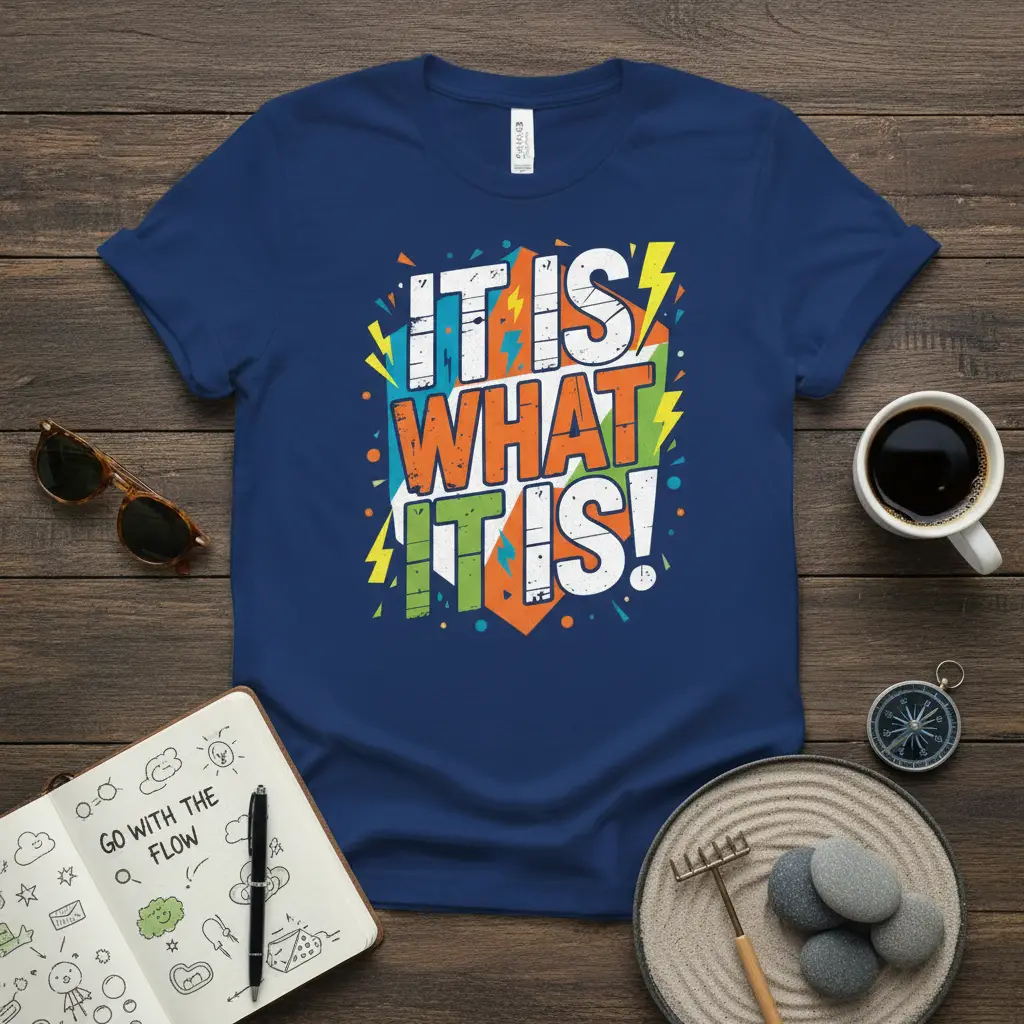 It Is What It Is! Funny Sarcastic Quote T-Shirt Gift