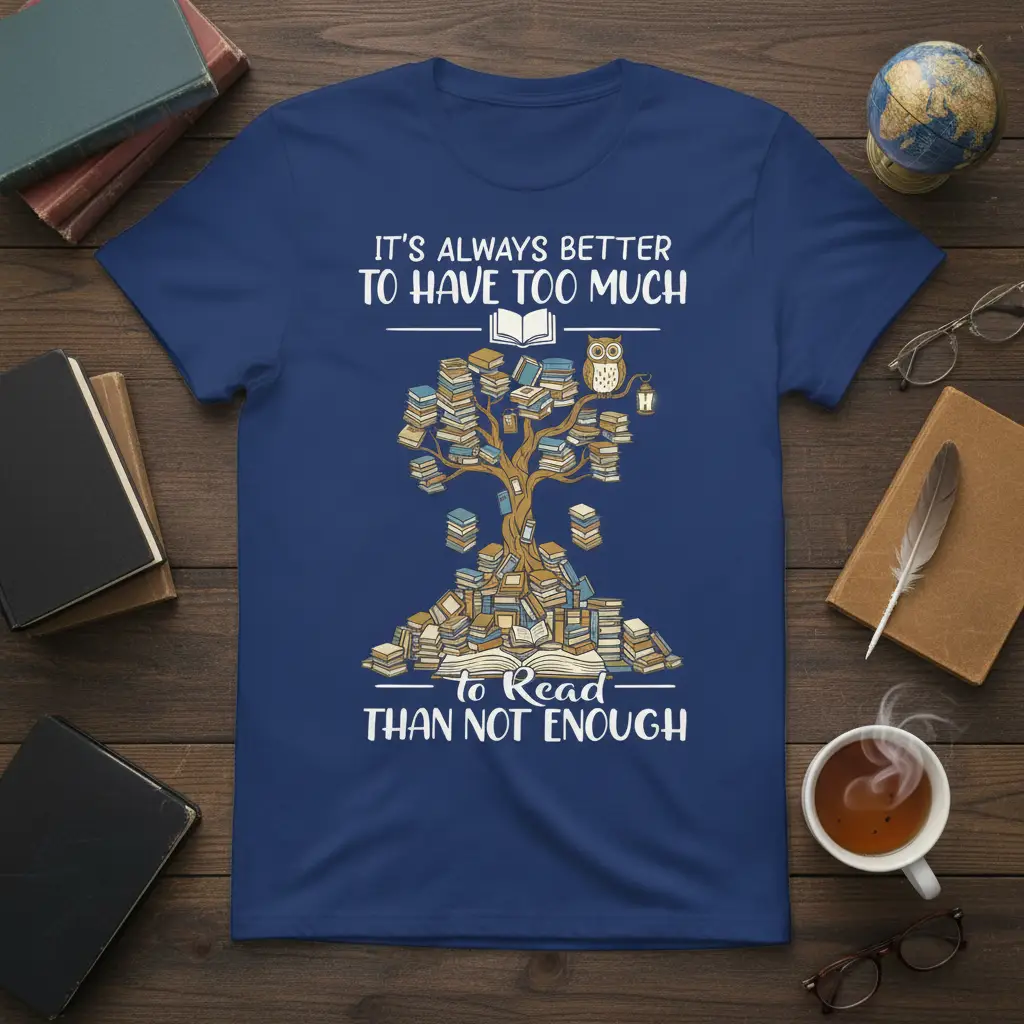 It’s Always Better to Have Too Much to Read T-Shirt