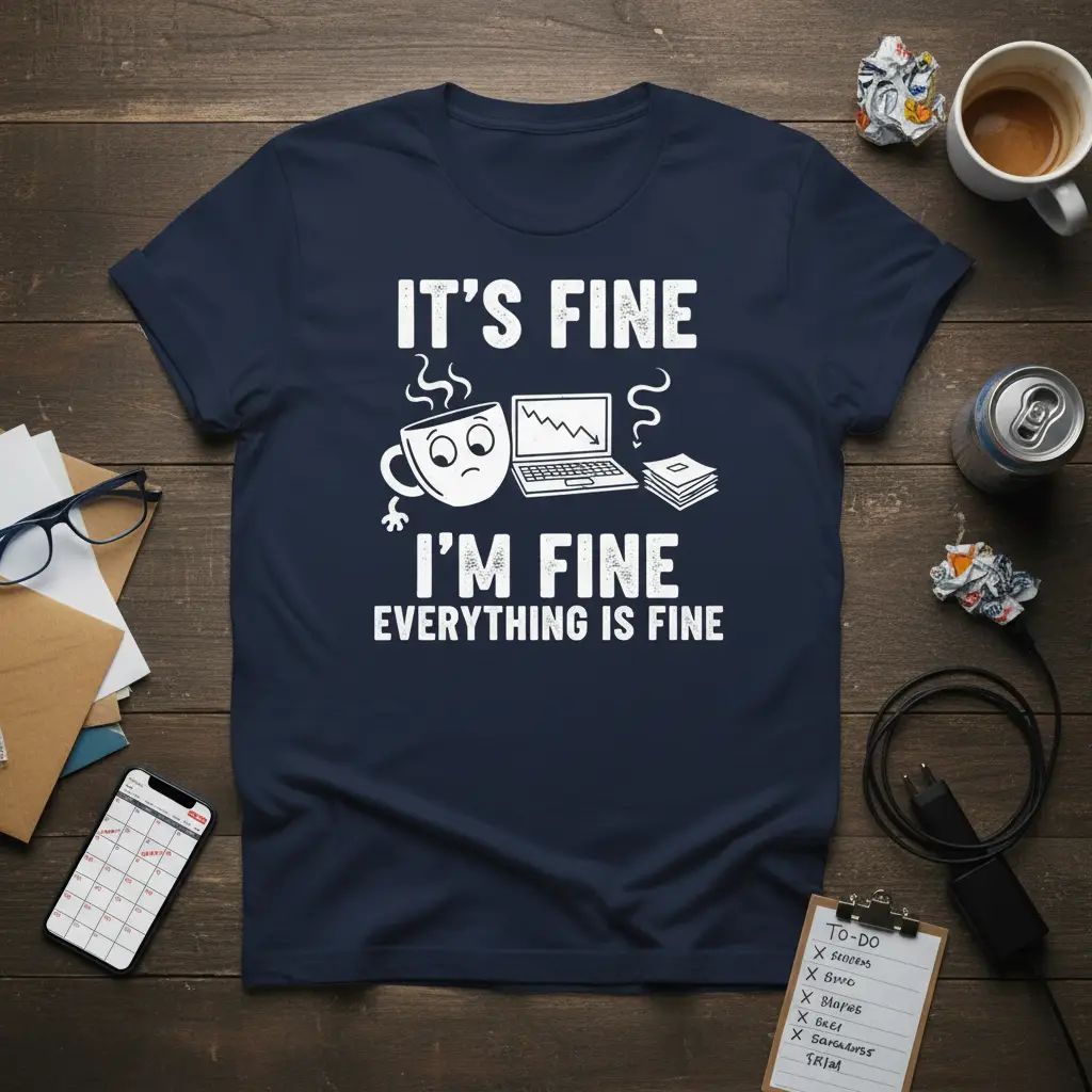 It’s Fine I’m Fine Everything Is Fine T-Shirt