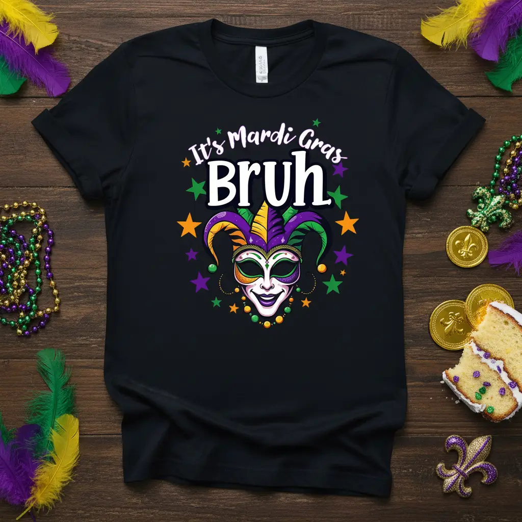 It’s Mardi Gras Bruh T-Shirt Funny Carnival Party Gift