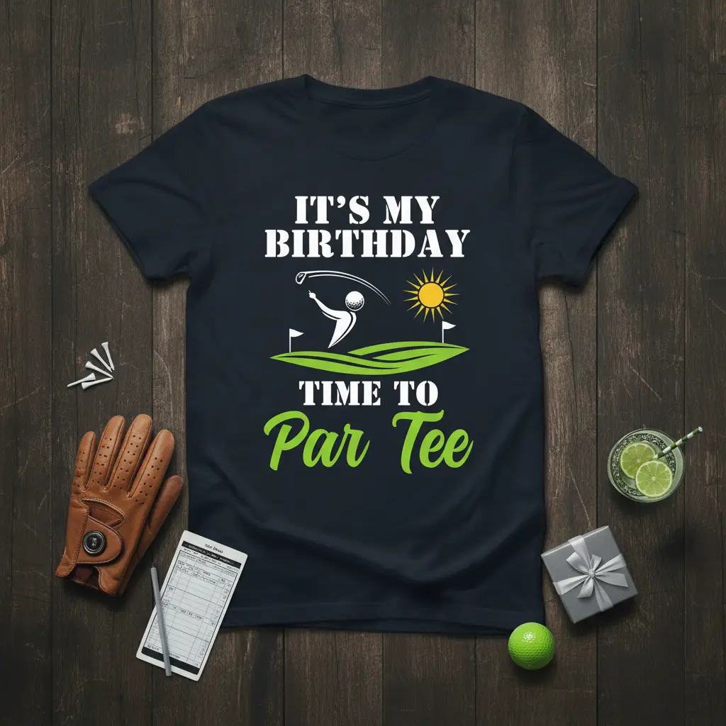 It’s My Birthday Time to Par Golf Birthday T-Shirt