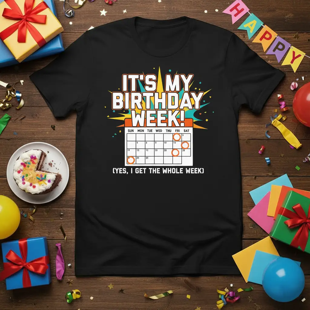It’s My Birthday Week! Tee Funny Birthday Celebration Gift