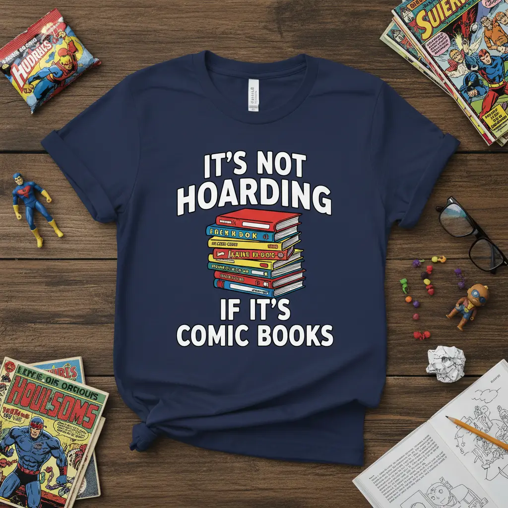It’s Not Hoarding If It’s Comic Books T-Shirt for Collectors