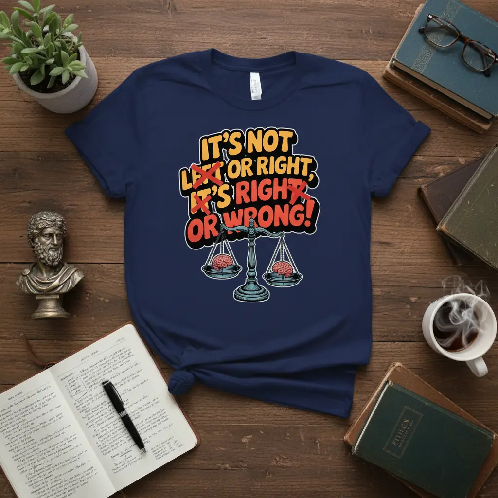 It’s Not Left or Right, It’s Right or Wrong! T-Shirt