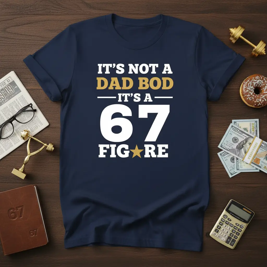 It’s Not a Dad Bod It’s a 67 Figure T-Shirt