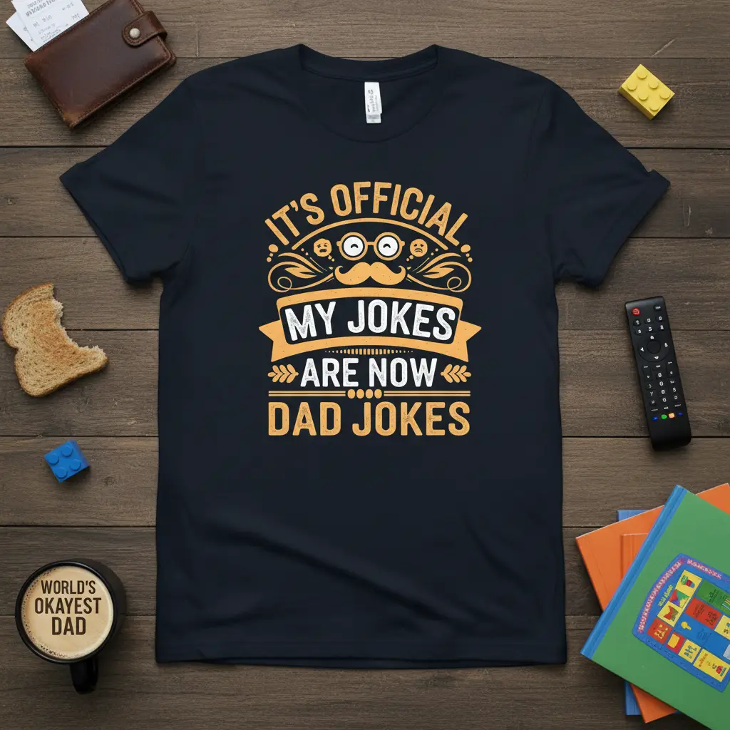 It’s Official My Jokes Are Now Dad Jokes T-Shirt
