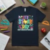 It's STAR Day DON'T STRESS DO YOUR BEST t-shirt design with Texas star, calculator, graduation cap, and school supplies