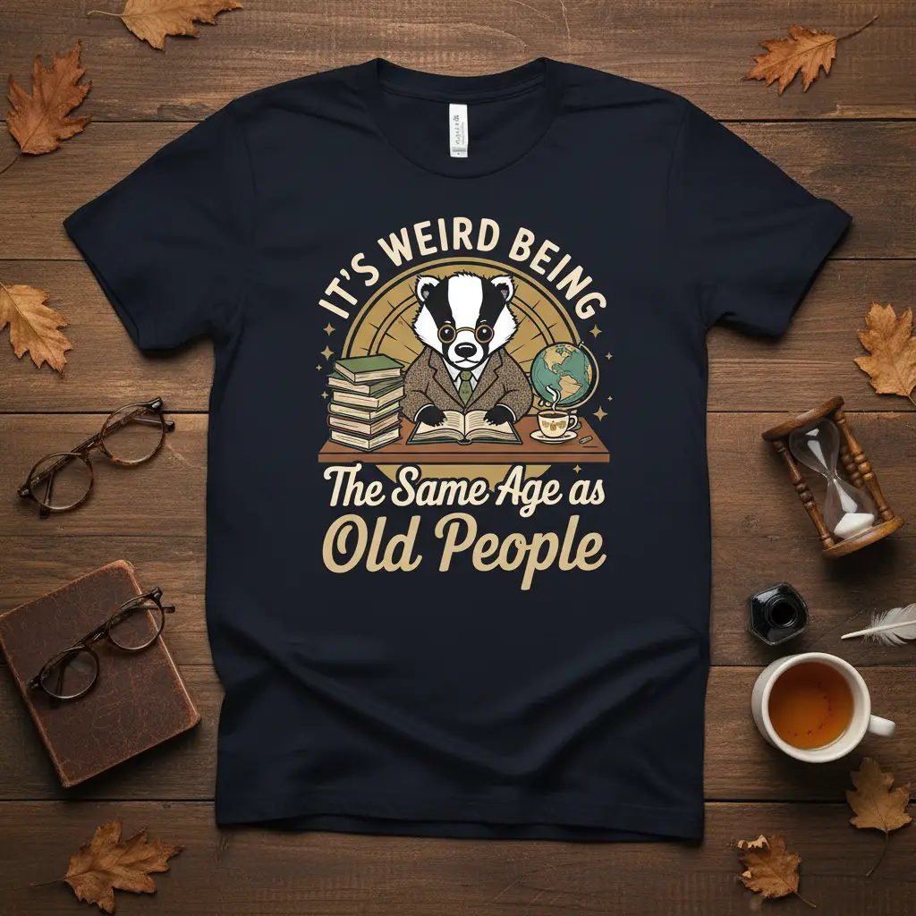 It’s Weird Being the Same Age As Old People Badger Tee