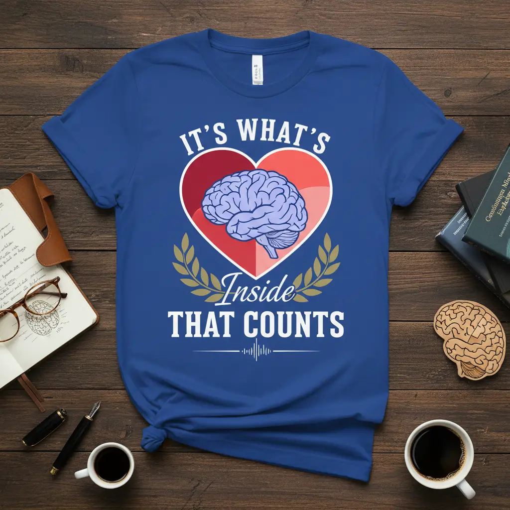 It’s What’s Inside That Counts Brain T-Shirt Gift for Smart People