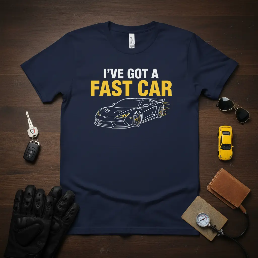 I’ve Got a Fast Car T-Shirt Speed Lover Gift