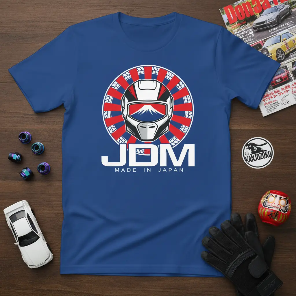 Jdm Made in Japan Helmet T-Shirt Car Enthusiast Gift
