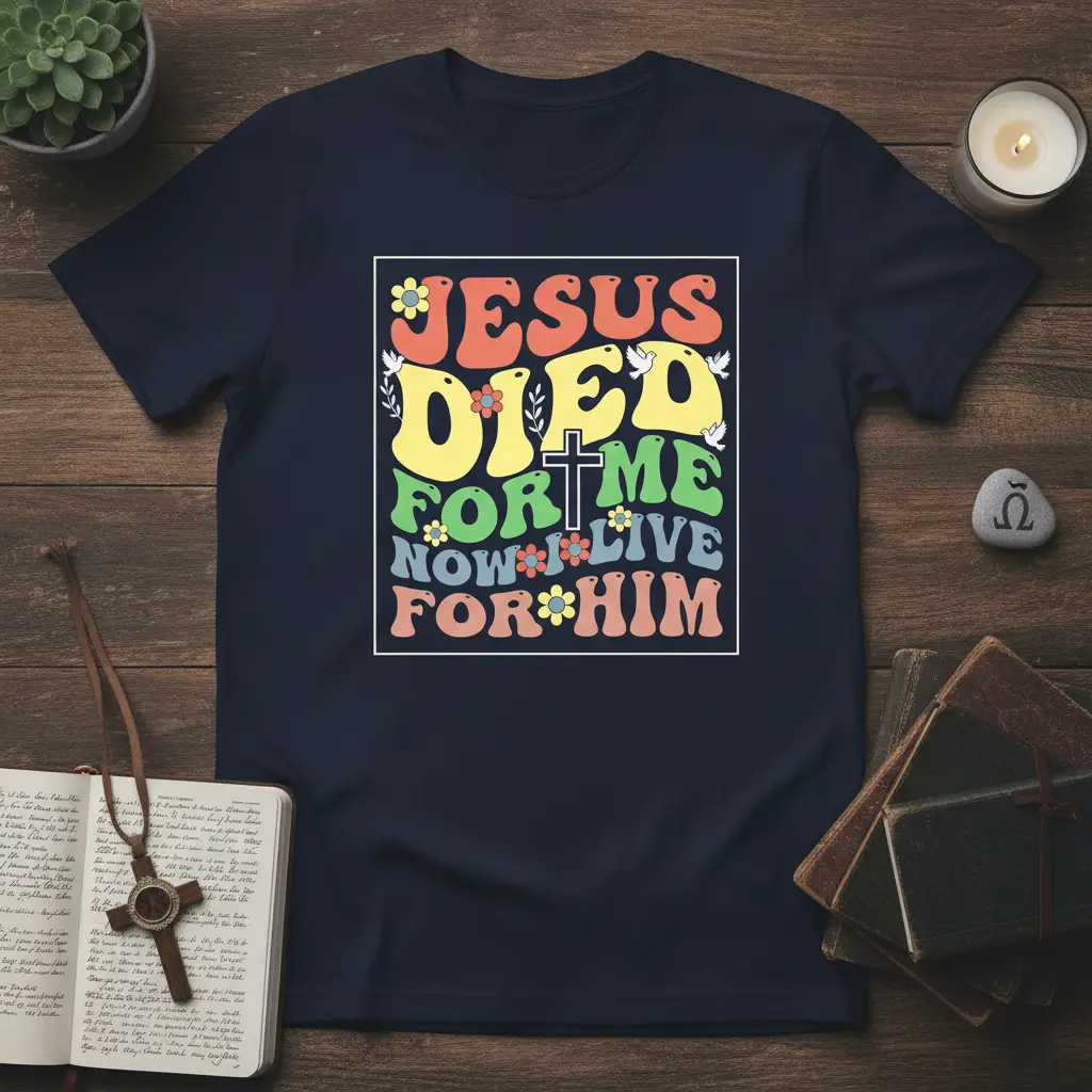 Jesus Died for Me Now Live for Him Christian T-Shirt
